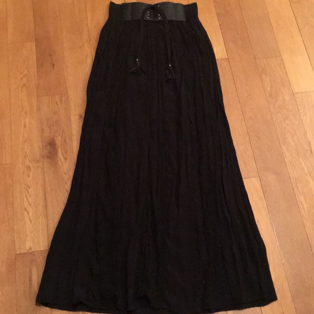 Gladiator lace up maxi skirt